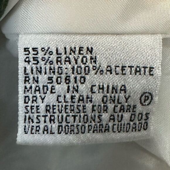 Kasper Linen‎ Blend Tropical Print Blazer - Picture 11 of 13